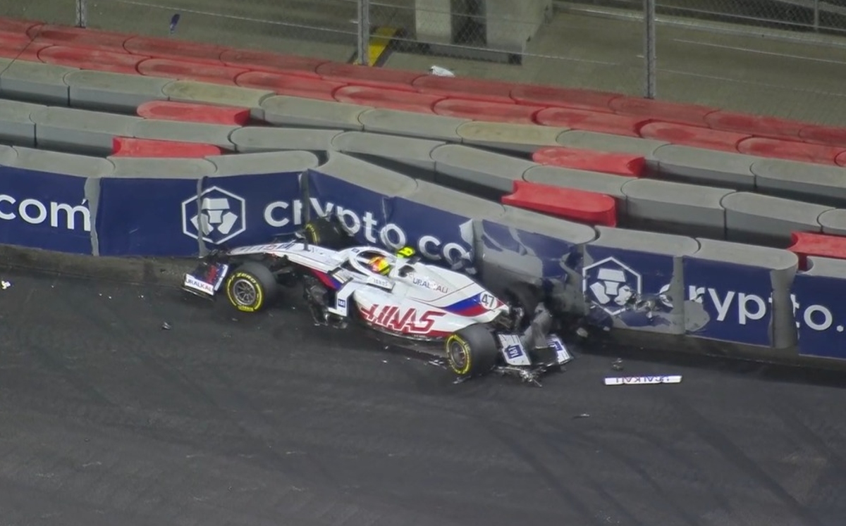 El fuerte choque de Mick Schumacher en el GP de Arabia Saudita: VIDEO (F1)