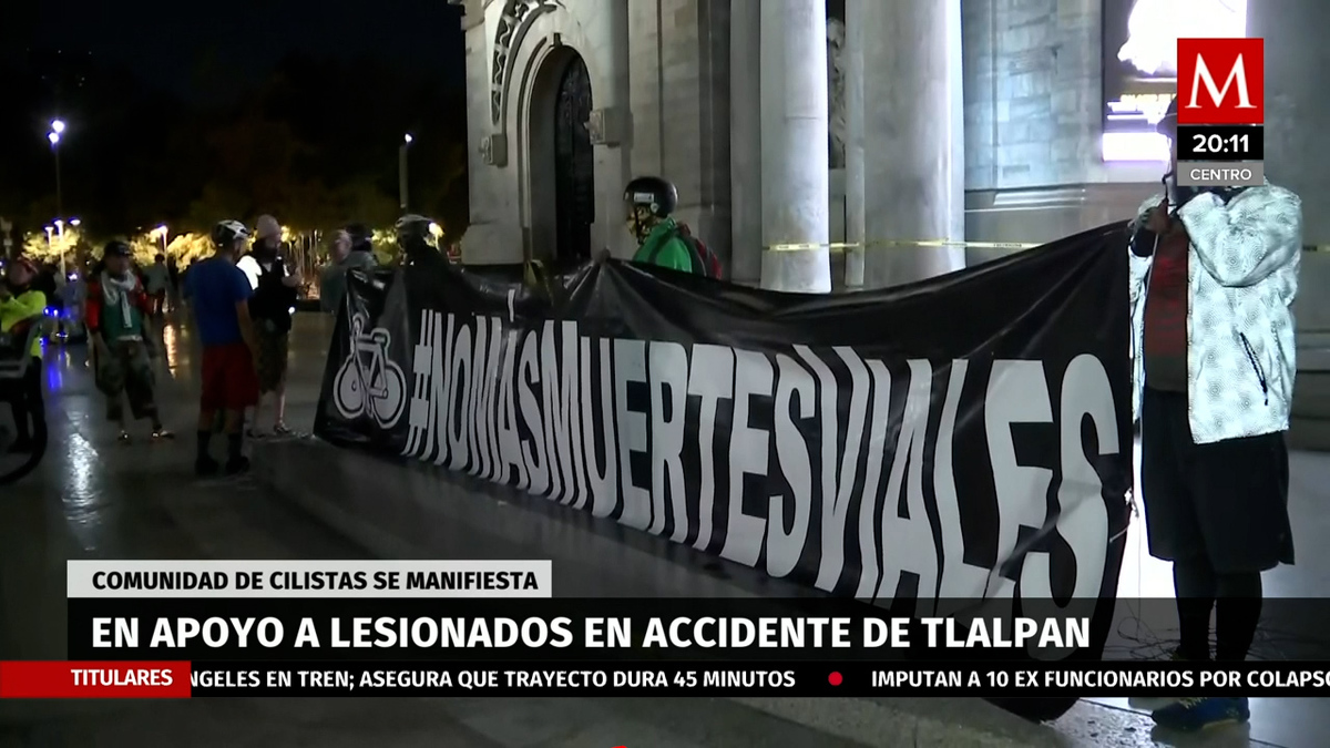 Tras manifestación ciclista Martí Batres aceptó mesa de diálogo en apoyo a lesionados en Tlalpan