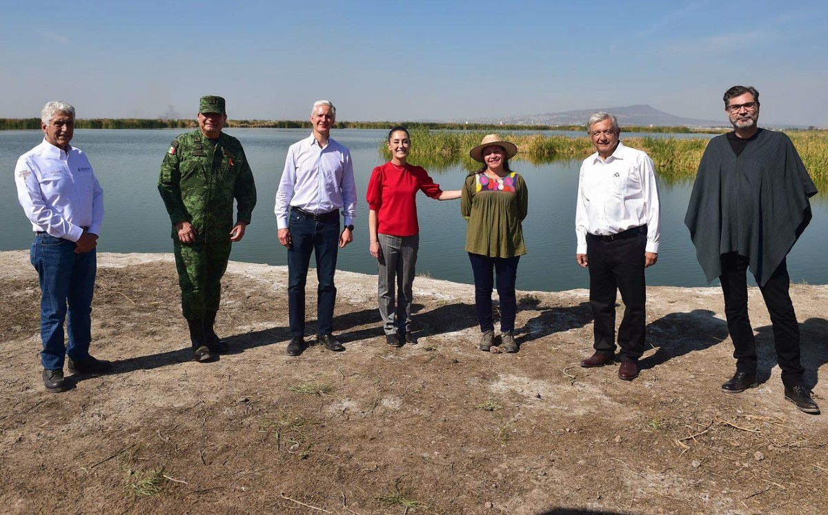 María Luisa Albores explicó que este ejercicio es para que la vocación del Lago de Texcoco no sea urbanística. | Presidencia