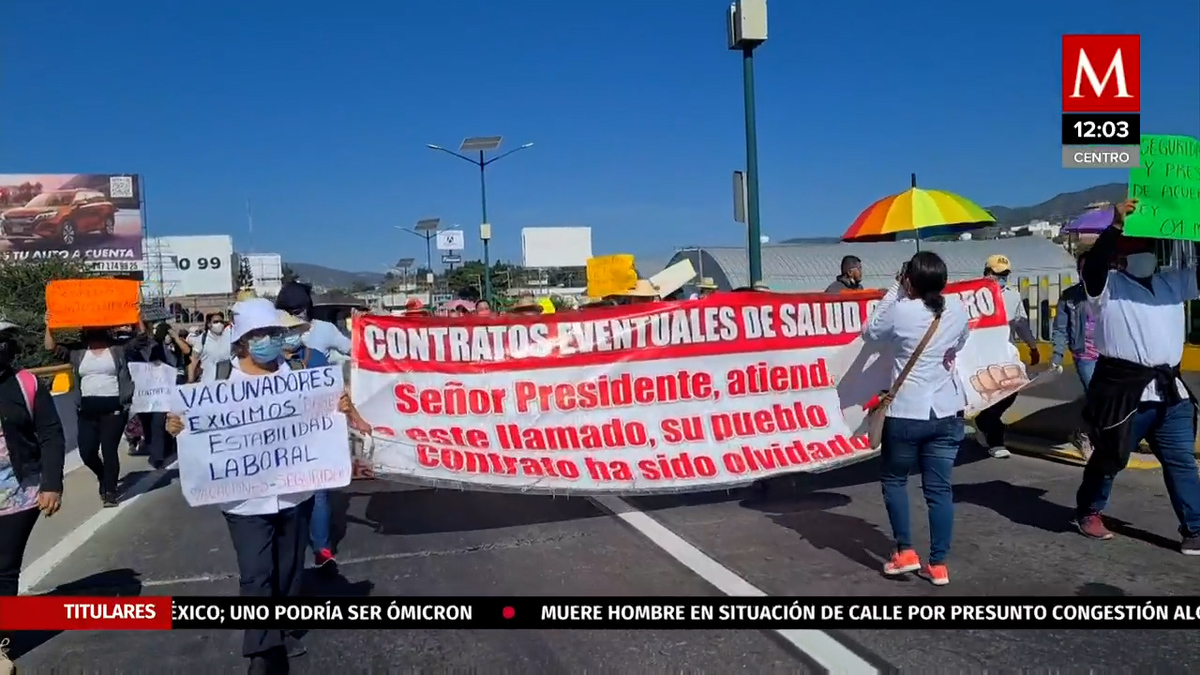 En Guerrero, trabajadores de la Secretaría de Salud bloquean Autopista del Sol