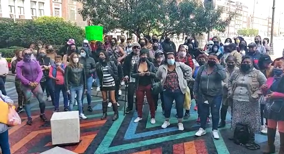 Las mujeres lograron llegar al Zócalo de la Ciudad de México. (Especial)