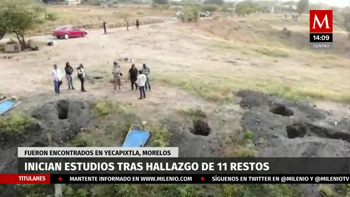En Yecapixtla, Morelos inician estudios tras hallazgo de 11 restos