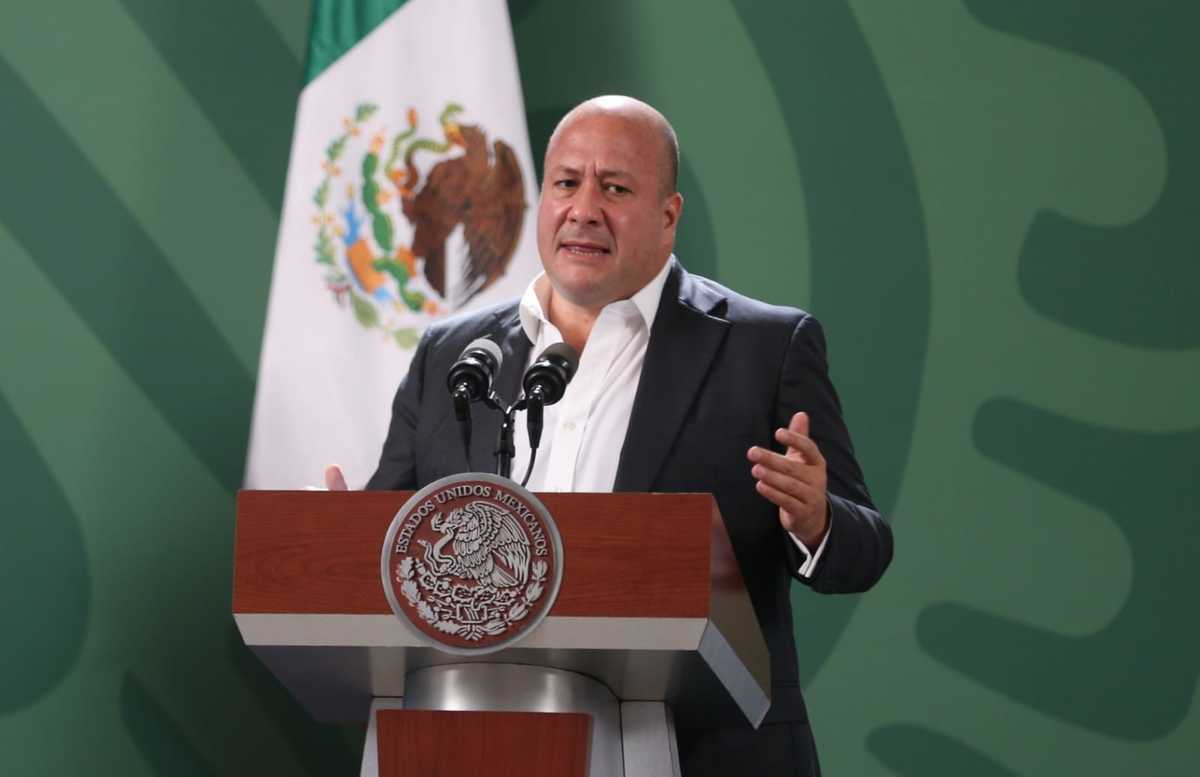 Enrique Alfaro destacó que ha habido una reducción en la incidencia delictiva de Jalisco. (Javier Ríos)