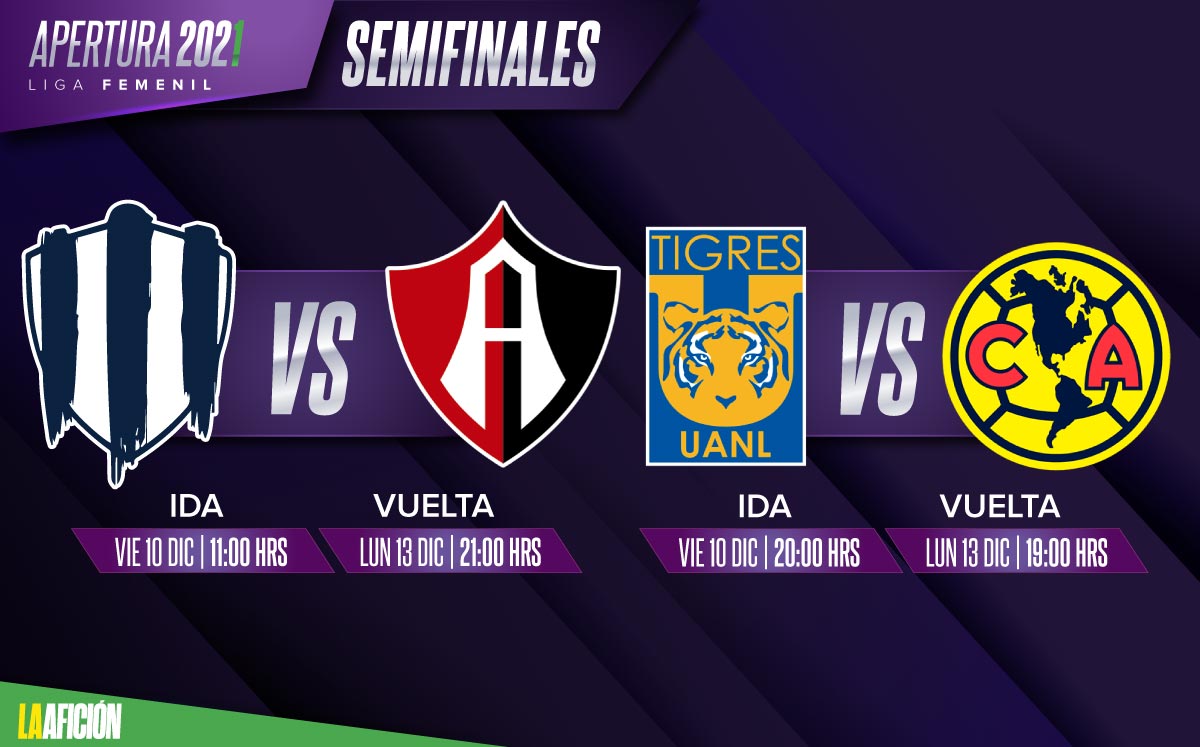 Fechas y horarios de las semifinales de la Liga MX Femenil