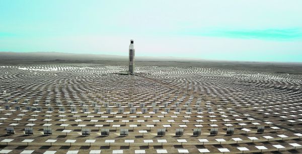 La planta solar Cerro Dominador, en la región de Antofagasta, Chile. Elvis González/EFE