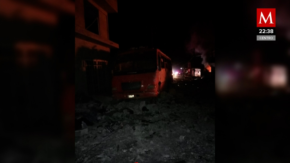 En Santiago Tenango Puebla se registra explosión de polvorín