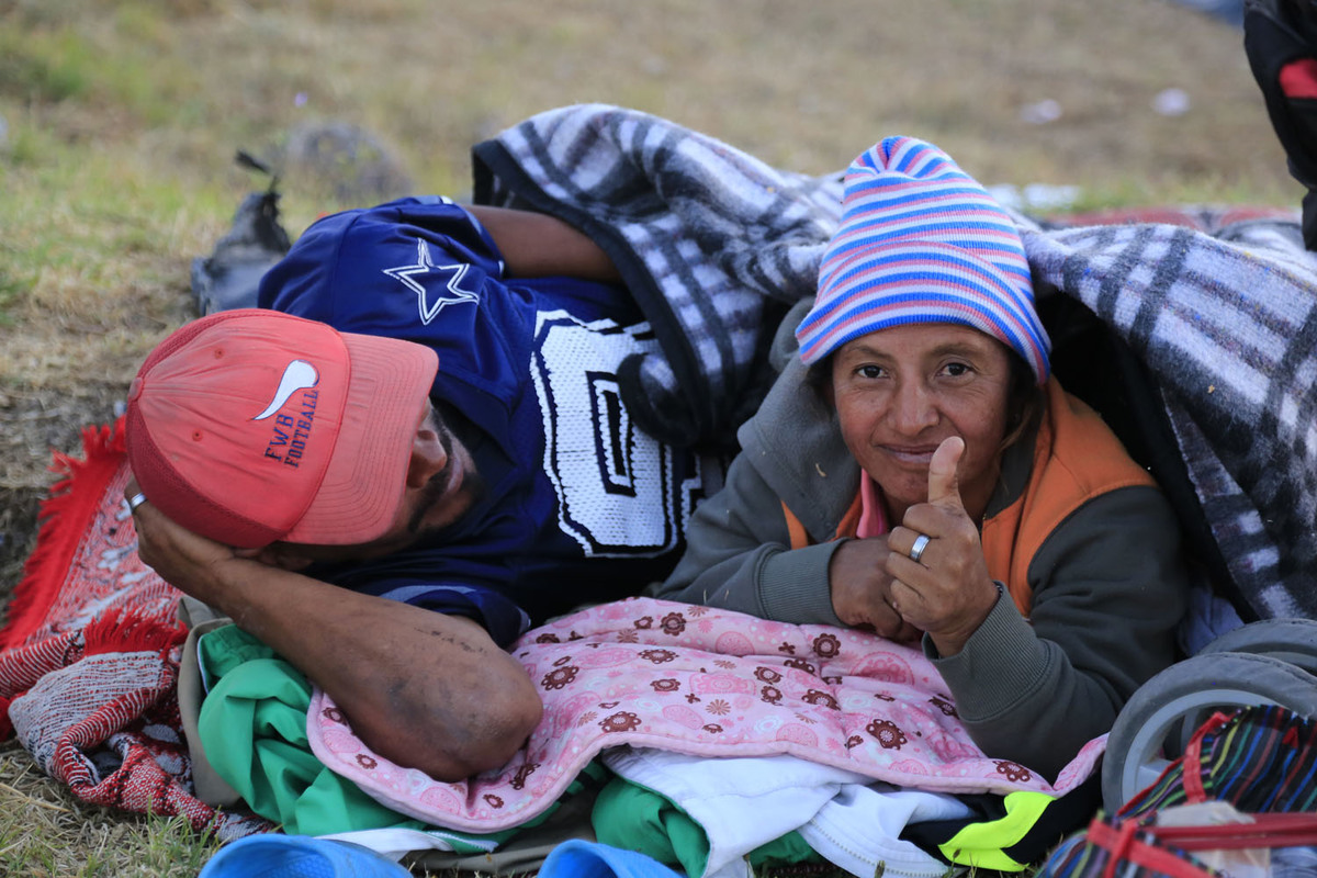 Caravana de migrantes en Puebla | Andrés Lobato