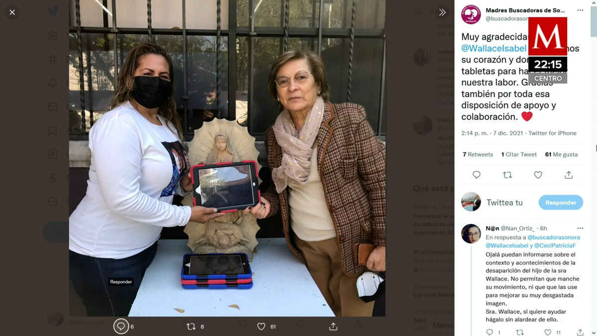 Madres buscadoras de Sonora obtuvieron celulares, tabletas