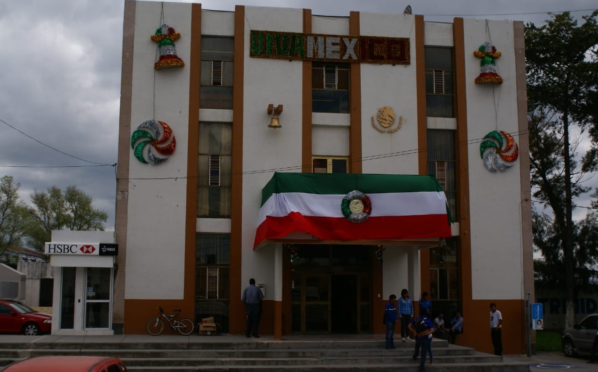 Presidencia municipal de Tlahuelilpan. (Francisco Villeda)