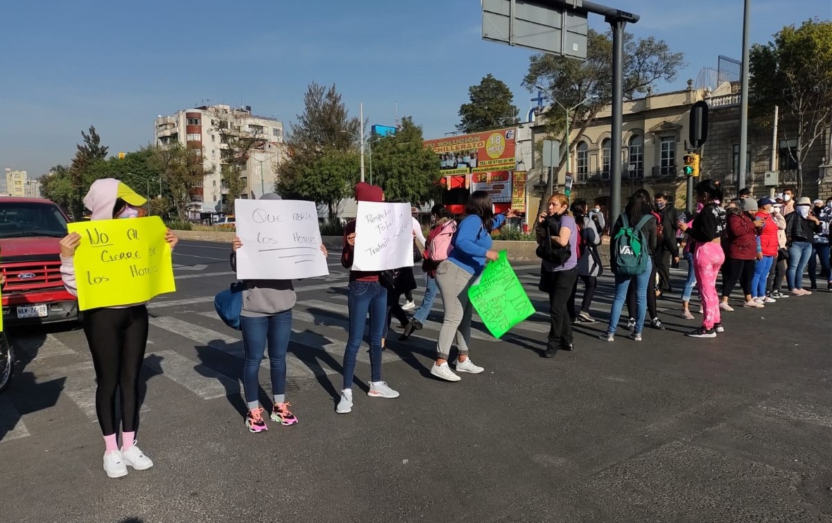 Las trabajadoras sexuales piden ser atenidas por la alcaldía Cuauhtémoc. | César Velázquez