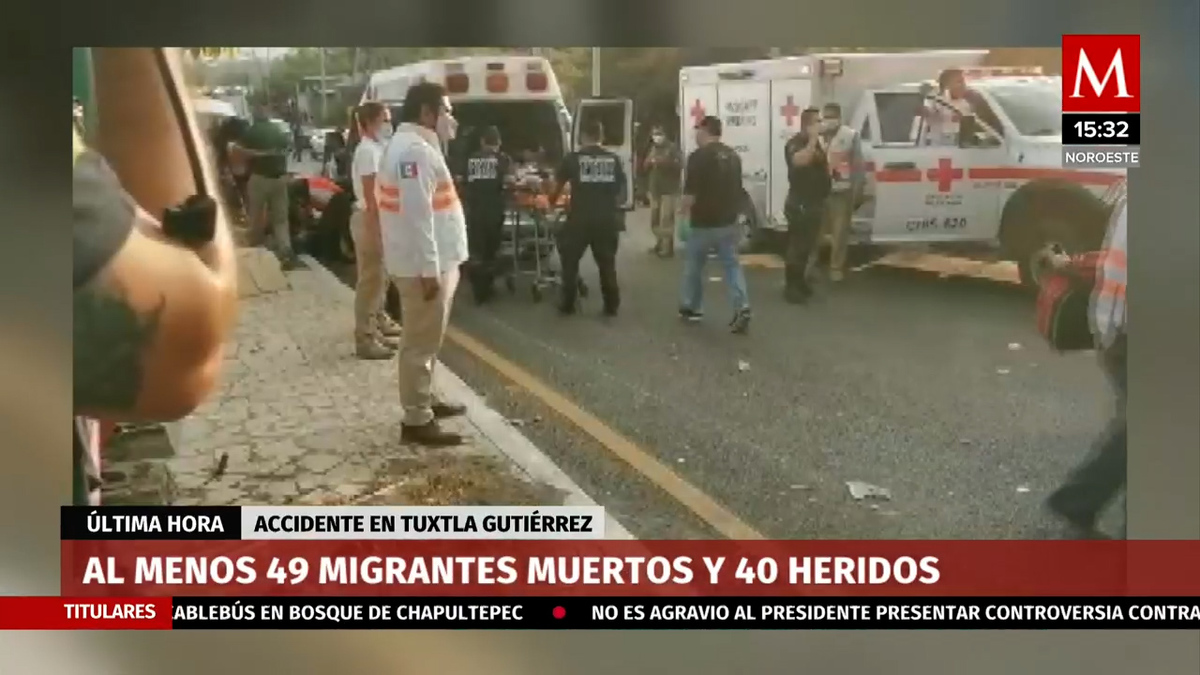 Accidente carretero en Tuxtla Gutiérrez deja al menos 49 muertos