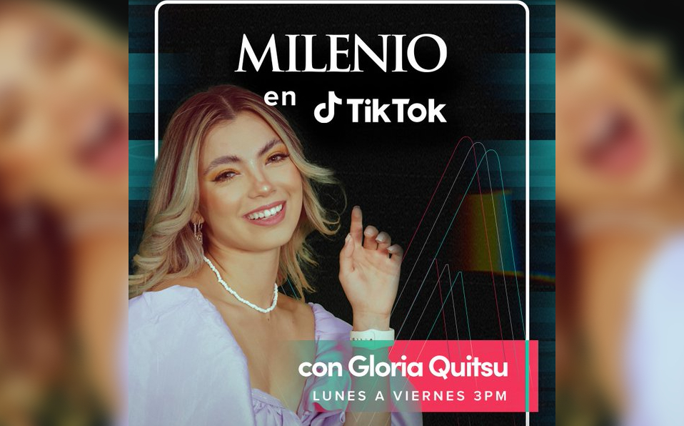 Gloria Quitsu, conductora de noticiario de Notivox en Tik Tok. / Especial