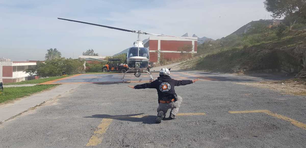 El fuego se reporta entre las comunidades de El Barrial y Los Cavazos. Foto: Especial