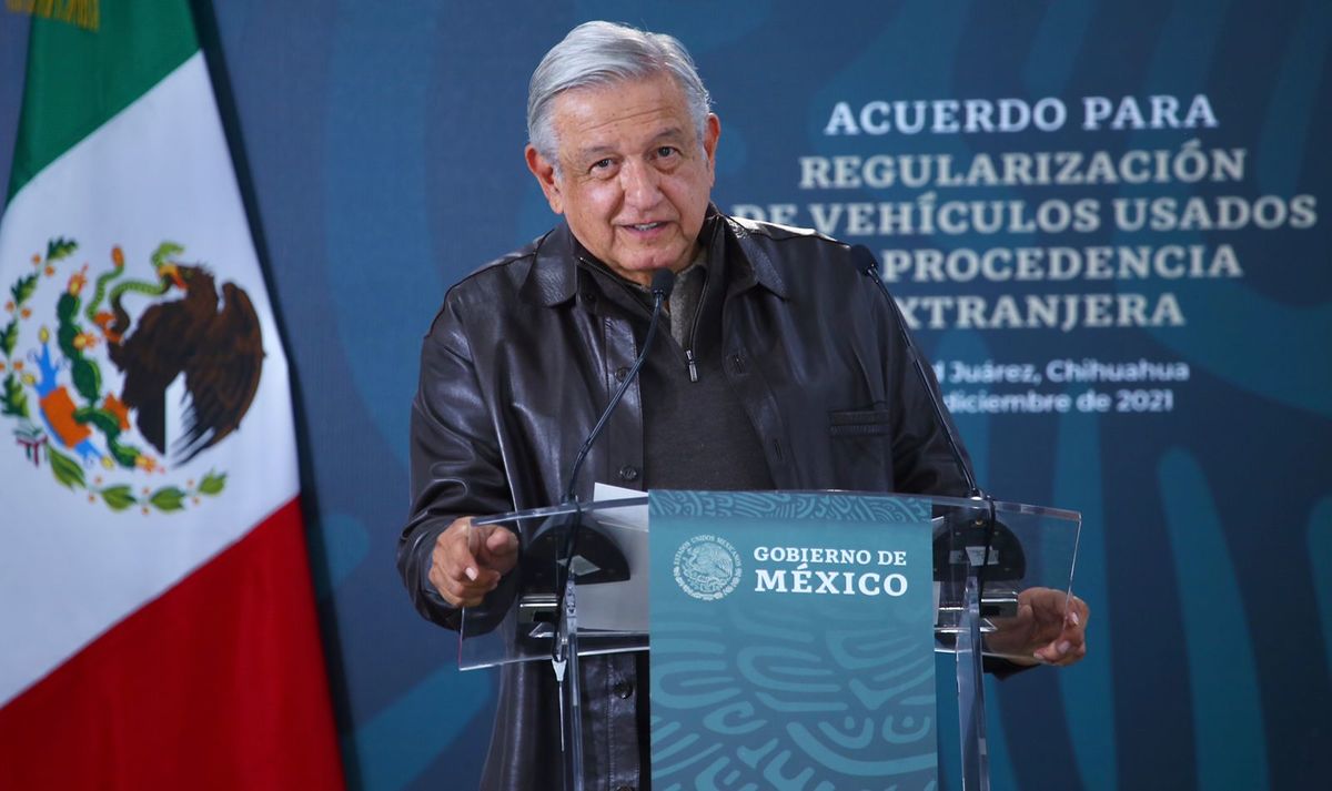 El presidente López Obrador durante su gira de trabajo en Ciudad Juárez. (Ariel Ojeda)