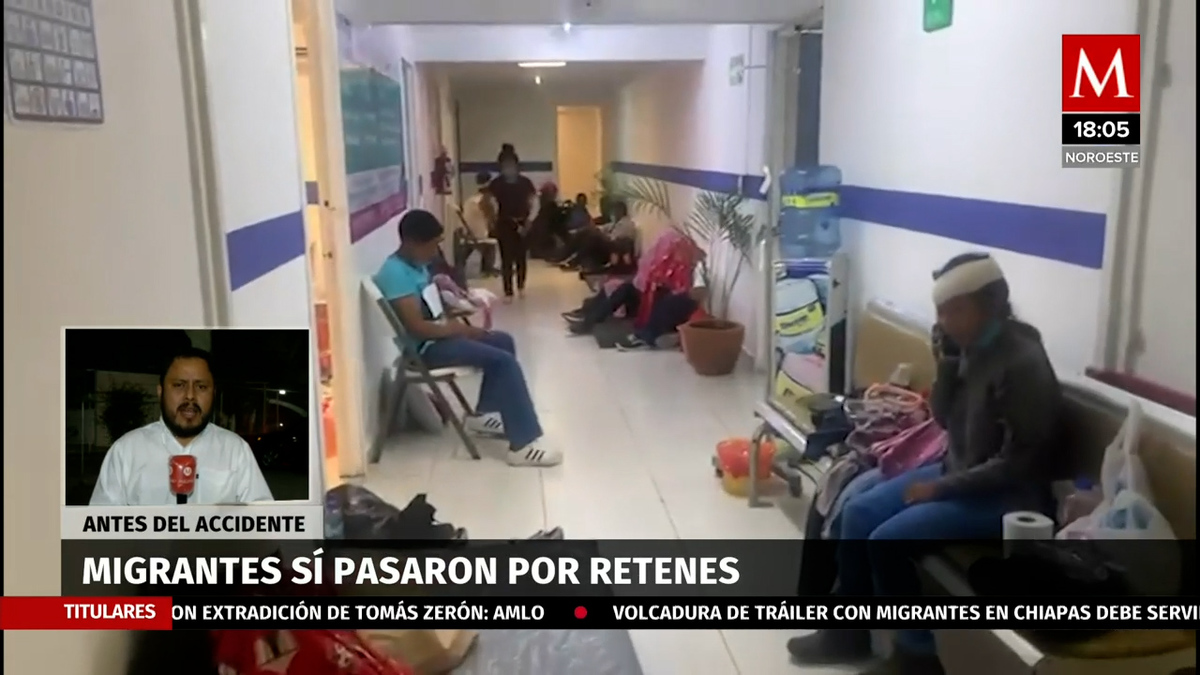 ¿Tráiler con migrantes pasó o no por retenes?