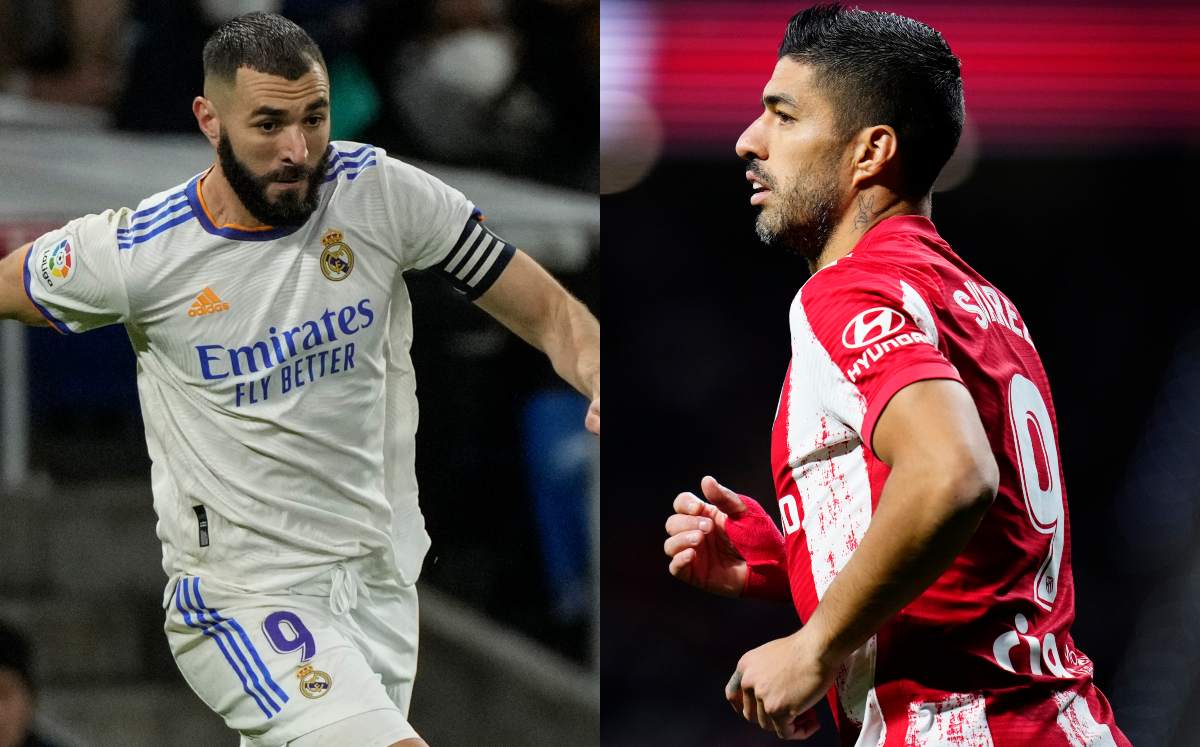 Karim Benzema y Luis Suárez podrán jugar derbi madrileño (AP)