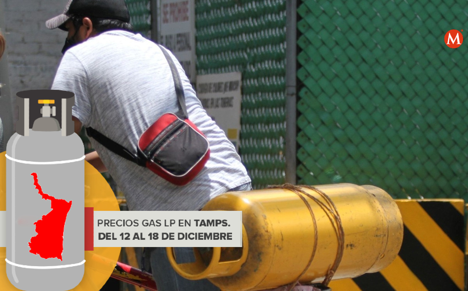 Precio del gas en Tamaulipas del 12 al 18 de diciembre