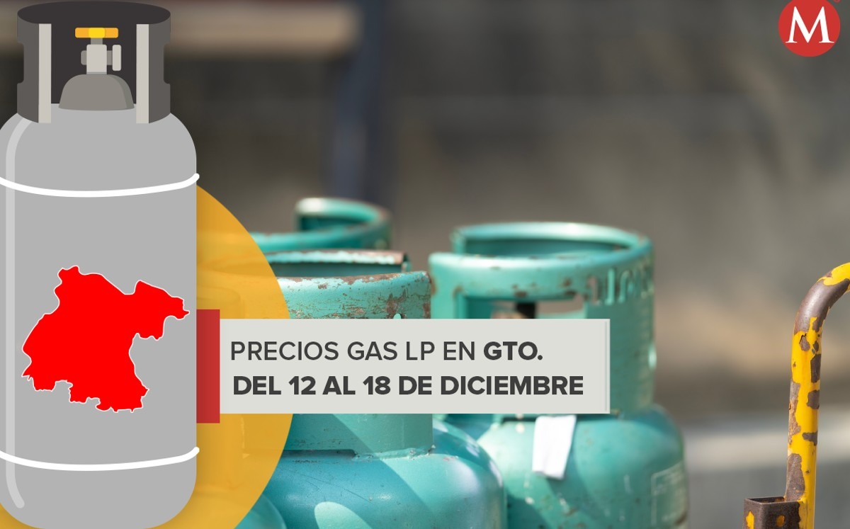 Precios del gas LP en Guanajuato del 12 al 18 de diciembre 2021