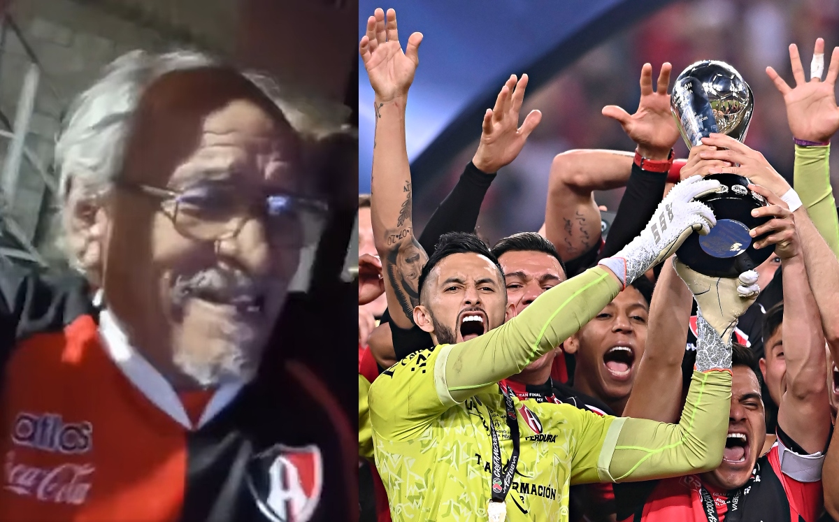 Abuelito celebra a lo grande el título de Atlas frente a León (Especial / Imago7)