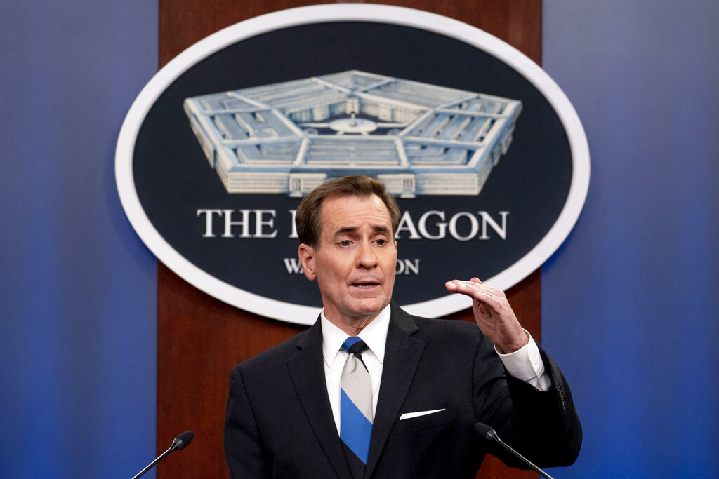 John Kirby, vocero del Departamento de Defensa de Estados Unidos. (AP)