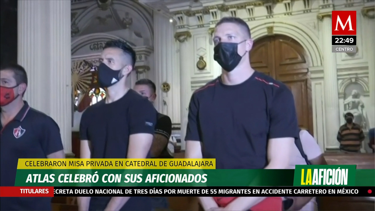 Atlas celebro con sus aficionados