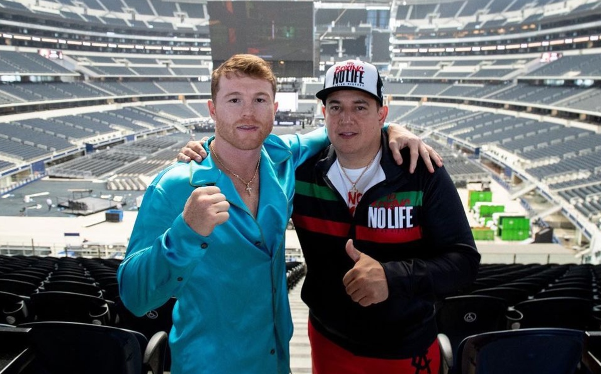Canelo Álvarez y Eddy Reynoso (Instagram @caneloteam)