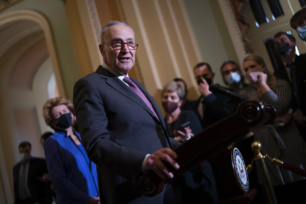 Chuck Schumer, líder de los demócratas en el Senado de Estados Unidos. (AP)