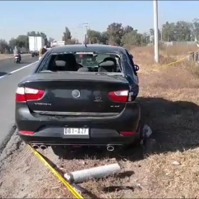 Debido al impacto el motociclista salió proyectado.