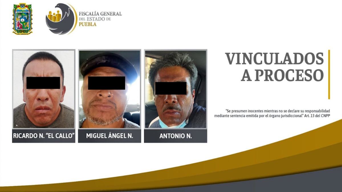 Dictan prisión preventiva contra presuntos responsables de explosión en Xochimehuacan