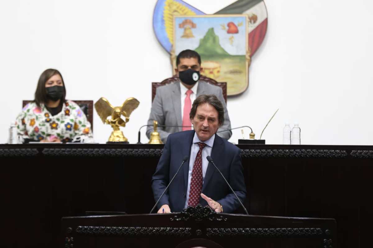 Francisco Xavier Berganza como diputado local de Morena en la LXV legislatura. (Jorge Sánchez)