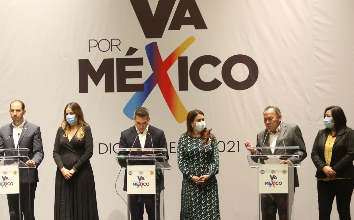 Los líderes partidistas ofrecieron una conferencia de prensa para anunciar su alianza. | Cuartoscuro
