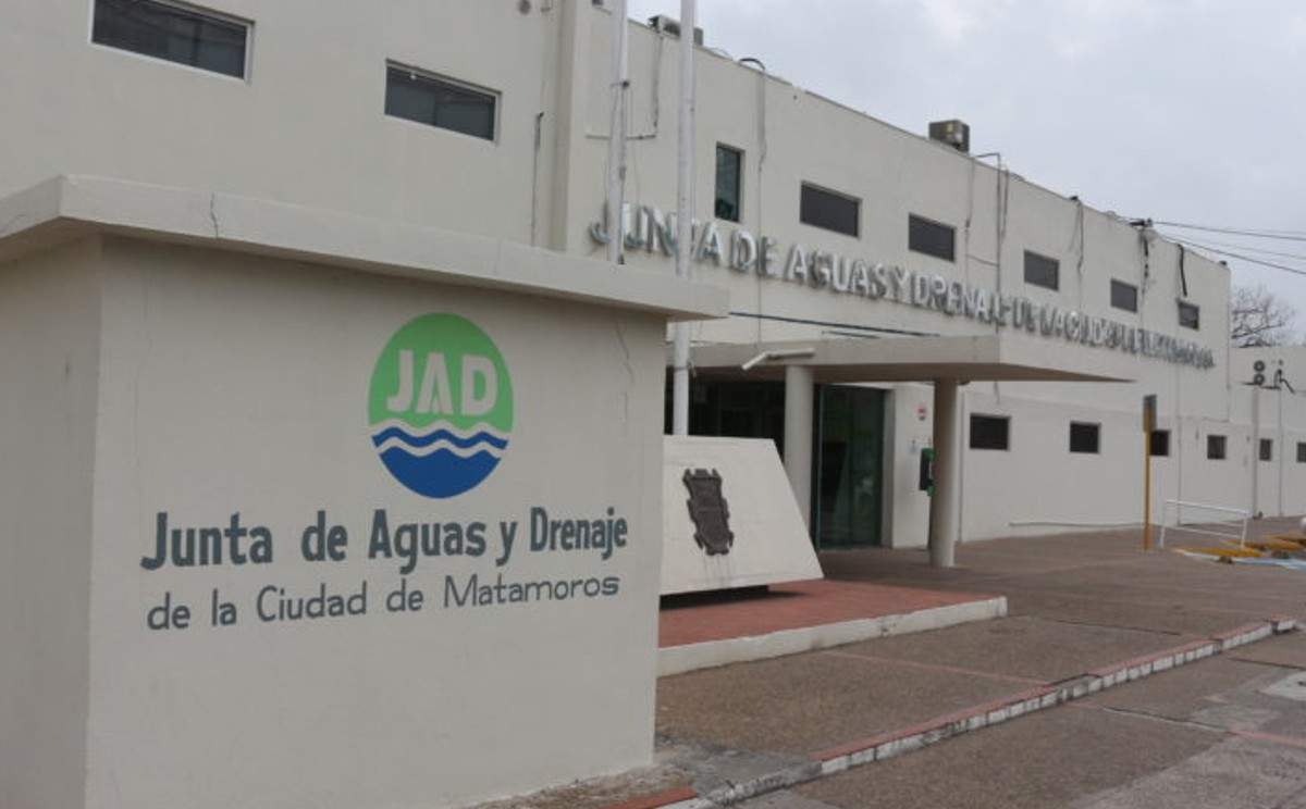 Oficinas de la Junta de Aguas y Drenaje de Matamoros, Tamaulipas.