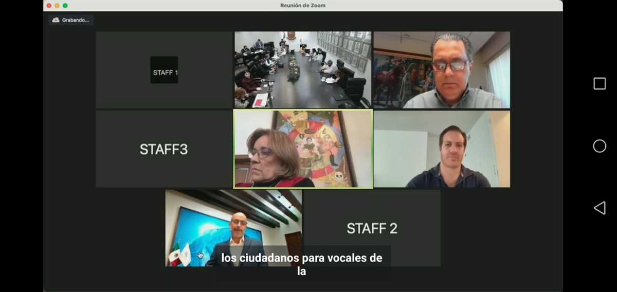 Sesión virtual y presencial de Cabildo en San Pedro Garza García. Foto: Especial