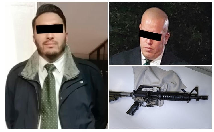 Uno de los detenidos disparó al aire. | Fotos SSC de CdMx