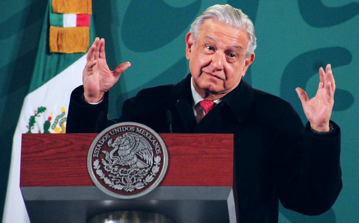 El Presidente durante su conferencia mañanera del 15 de diciembre en Palacio Nacional. | Cuartoscuro