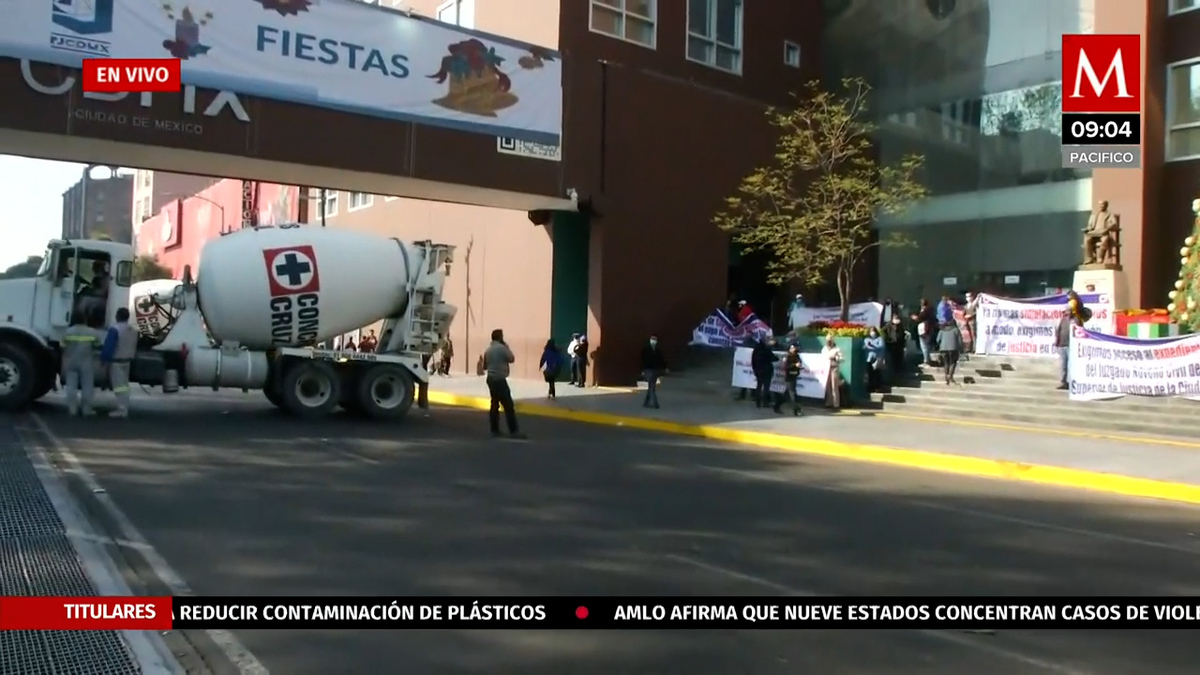 Protestan cooperativistas de la Cruz Azul en Poder Judicial