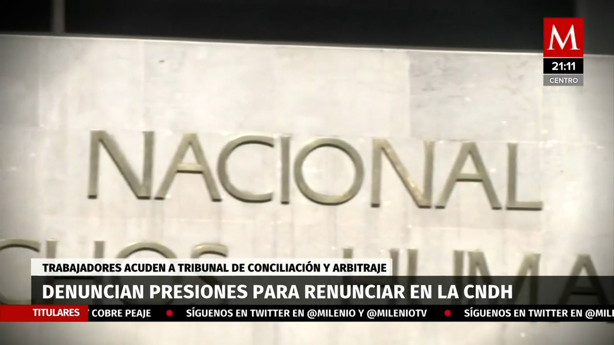 Trabajadores de la CNDH acuden al tribunal de conciliación y arbitraje