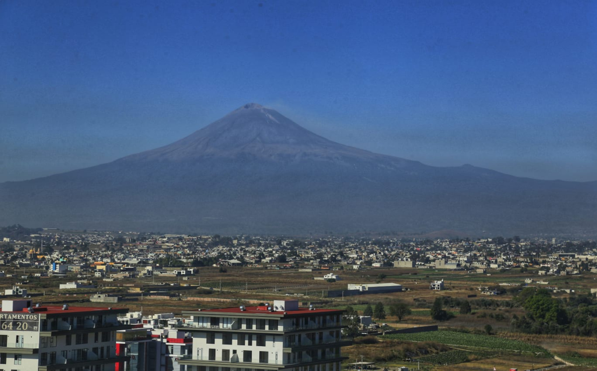 Vista del volcán Popocatépetl desde San Andrés Cholula | Andrés Lobato