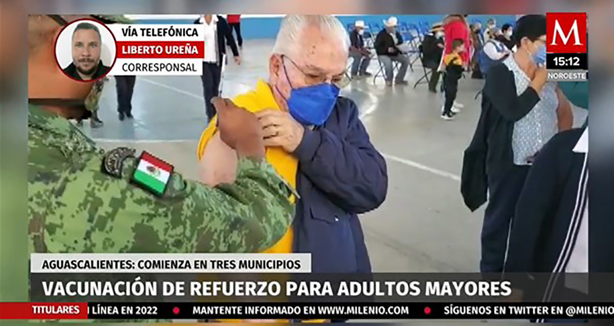 En Aguascalientes comienza la vacunación de refuerzo para adultos mayores