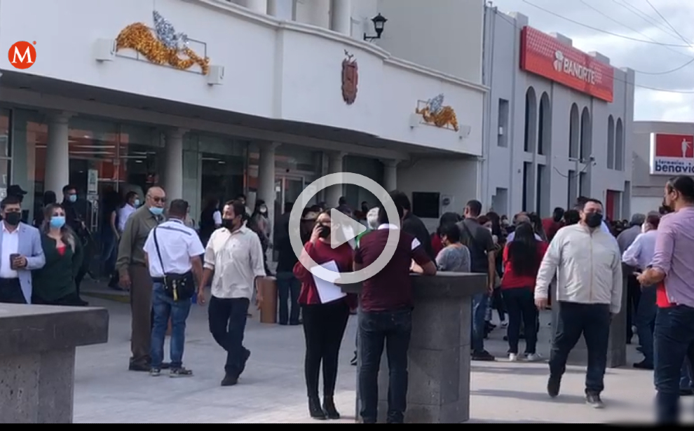 Evacuan presidencia municipal de Reynosa por amenaza de bomba
