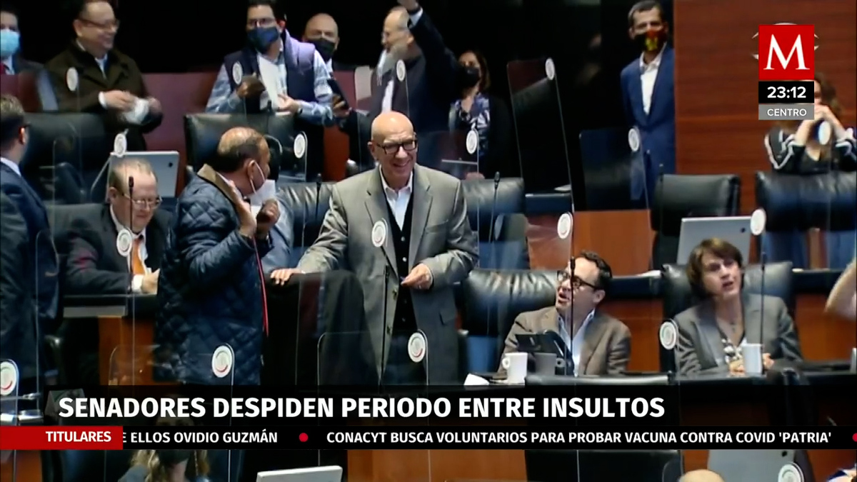 Senadores cierran periodo entre insultos y acusaciones de traición