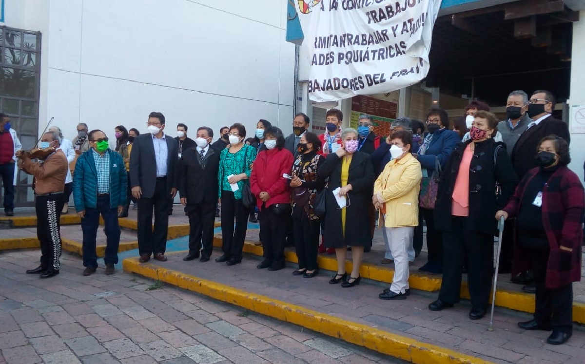 Los sindicalistas llevaron a cabo un homenaje en honor a los trabajadores que murieron por la pandemia. | Especial
