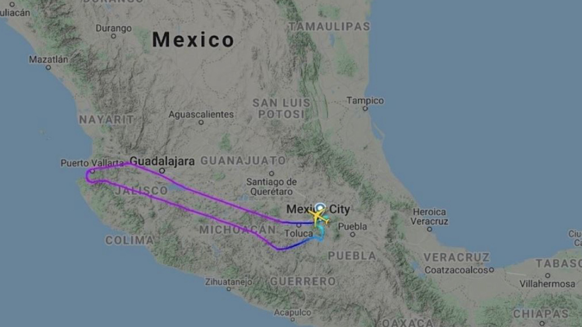 ¿A dónde fue? Avión presidencial realiza vuelo de más de dos horas desde CdMx