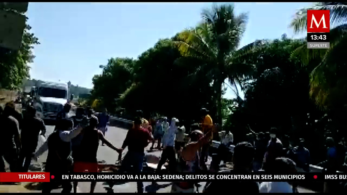 En Chiapas, habitantes desalojan a migrantes Haitianos