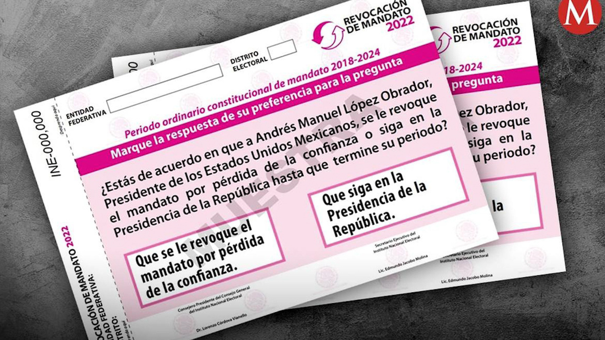 INE votará posponer temporalmente proceso de revocación de mandato ante falta de presupuesto