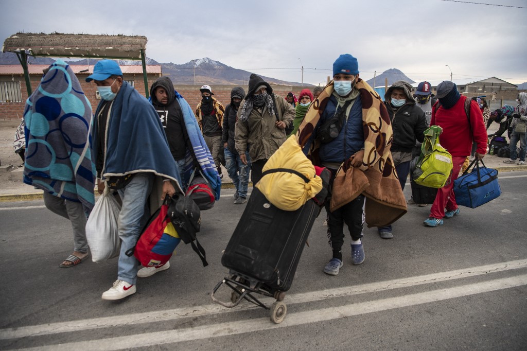 Los migrantes venezolanos han buscado llegar hacia Estados Unidos a través de México. (AFP)