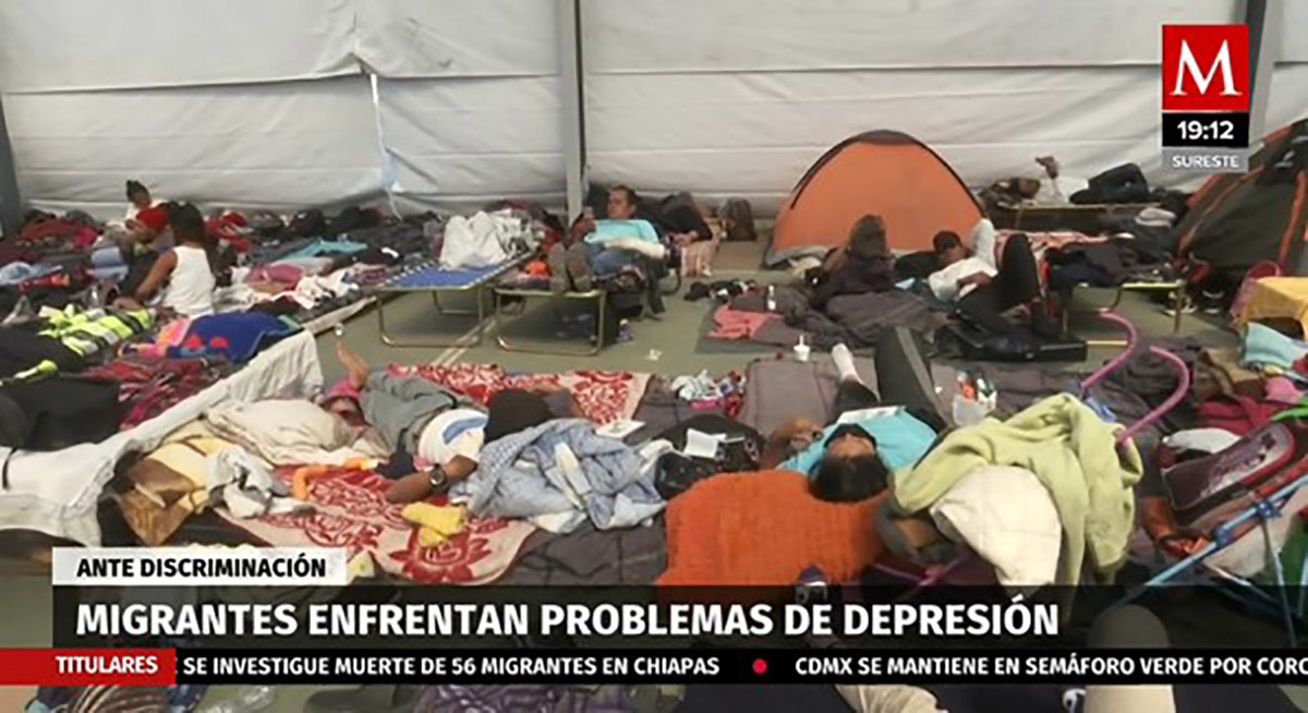 Miles de migrantes enfrentan problemas de depresión por causas de discriminación