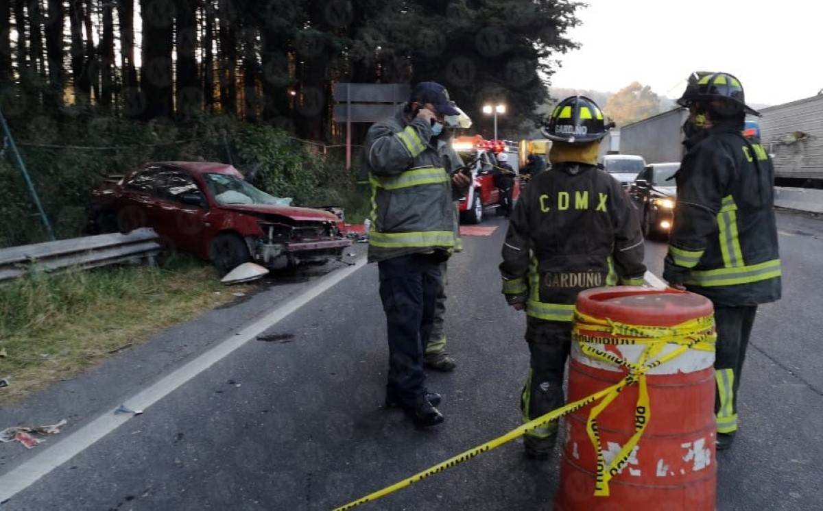 El accidente ocurrió en el kilómetro 23  de la carretera México-Toluca. | Jorge Becerril