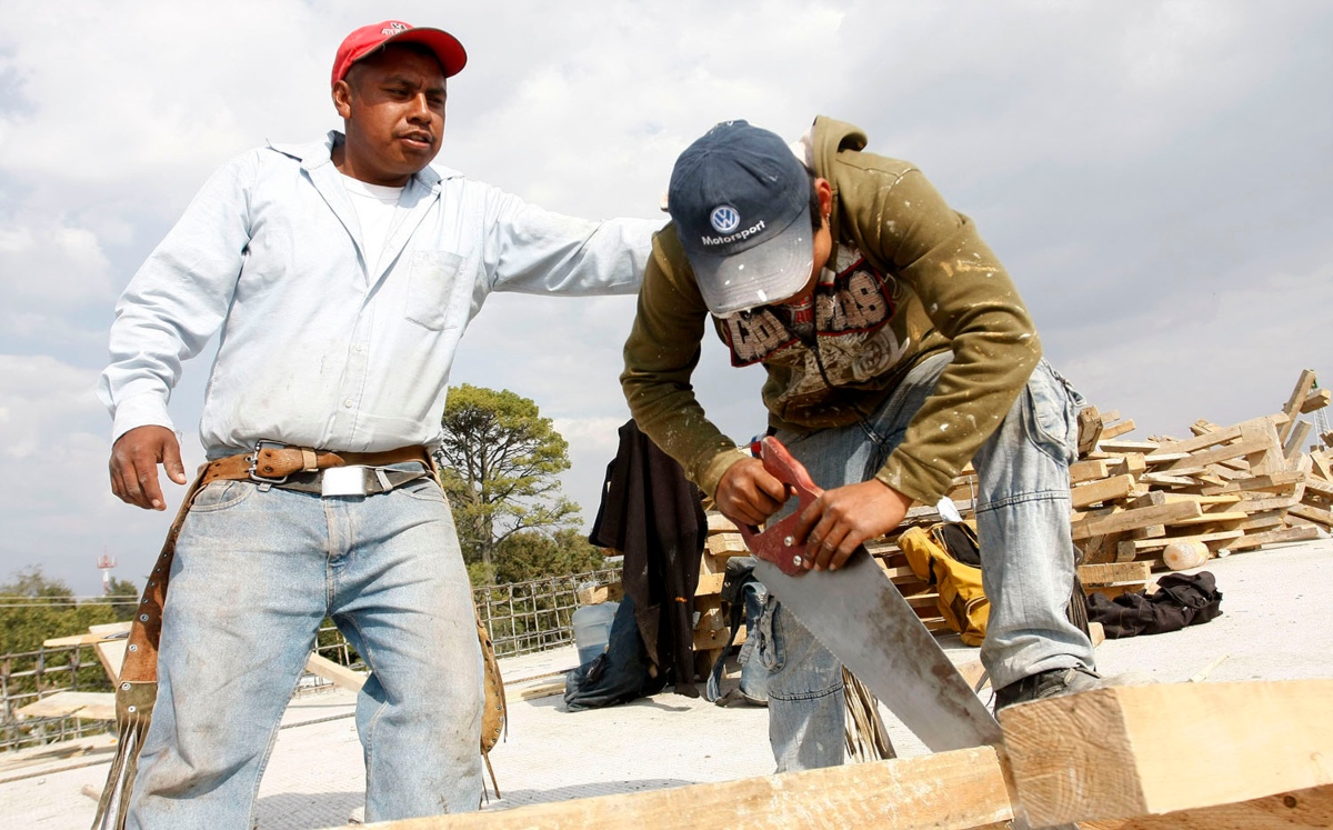 Aspecto de trabajadores de la construcción | Andrés Lobato