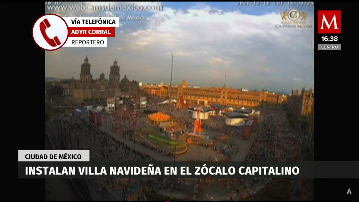 CdMx inaugura verbena navideña en el Zócalo capitalino